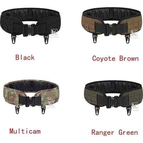 KRYDEX Tactical Laser MOLLE Orion Belt Padded Battle Belt Inner 1.75"*Outer 3" 2 in 1 Low Profile Modular Shooting Patrol Belt