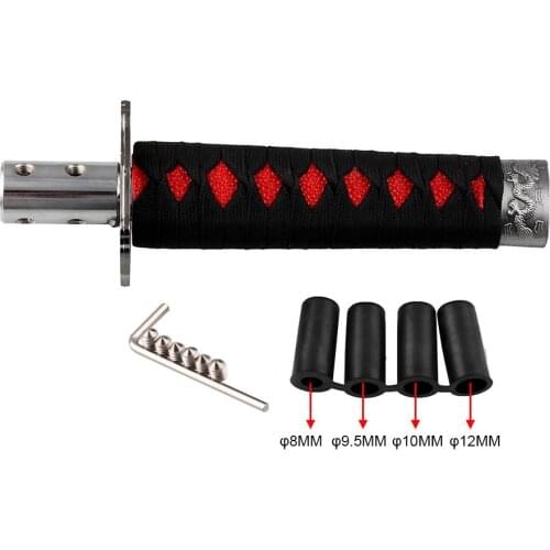Fashion 1 Set Universal Samurai Sword Vehicle Car Shift Knob Katana Metal Weighted Sport Shifter 4 Adapter Car Accessories