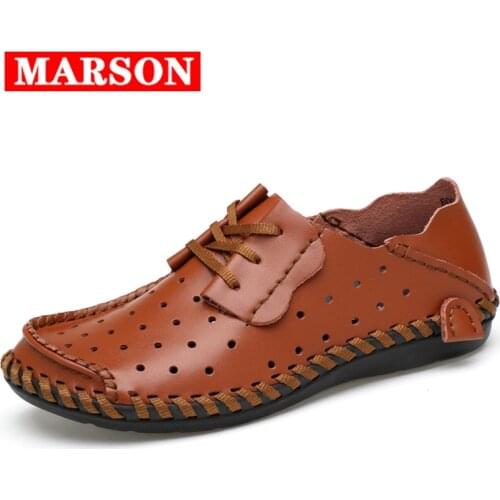 Italian Men Casual Shoes Summer Genuine Leather Men Loafers Moccasins Slip On Men Flats Breathable Male Driving Shoes Plus Size