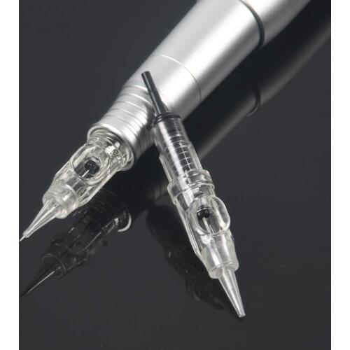 Tattoo Needle 100pcs/lot 1RL Disposable Sterilized Permanent Makeup Cartridge Needles Tips for Eyebrow Lip Agulha Easy Click