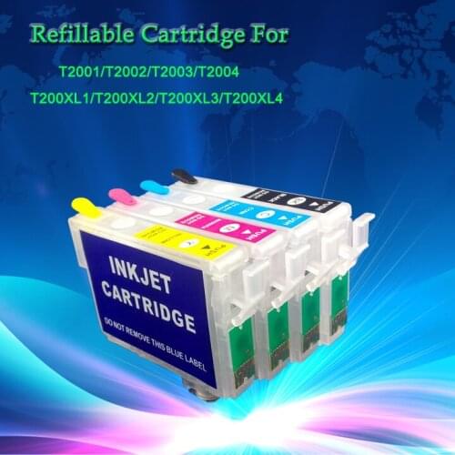 INK WAY T200XL1-T200XL4 T2001 series EMPTY Chipped Refillable ink cartridge for XP-200 XP-300 XP-400 etc