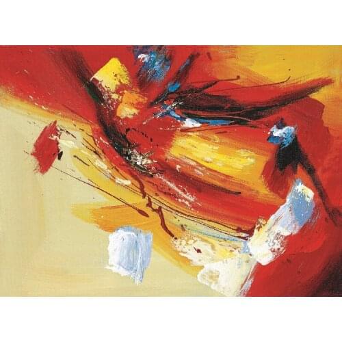 Hand Painted oil paintings picture print on canvas red black yellow art home decoration abstract Oil Painting for living room