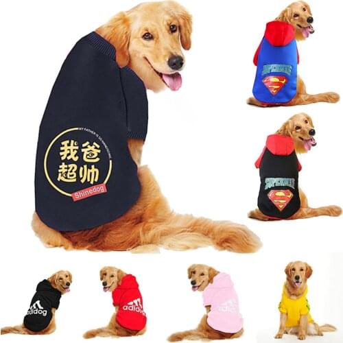 9XL-XXL Winter Pet Dog Hoodie Clothes For Medium Large Dogs Coat Warm Pet Clothing For Dog Clothes Labrador Bulldog Large Breeds