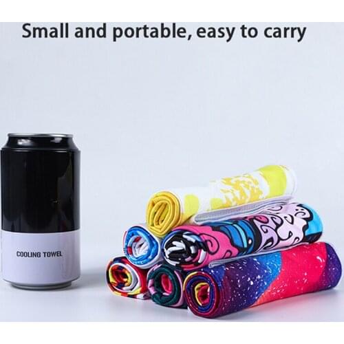 1PC Sports Exercise Sweat Summer Ice Cold Towel PVA Cooling Towel 6 Color For Choice