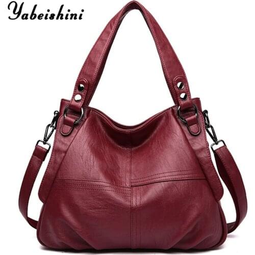 2020 Women Leather Luxury Handbags Women Bags Designer Brand Hand bags Shoulder Crossbody Messenger Bag Sac A Main Casual Tote