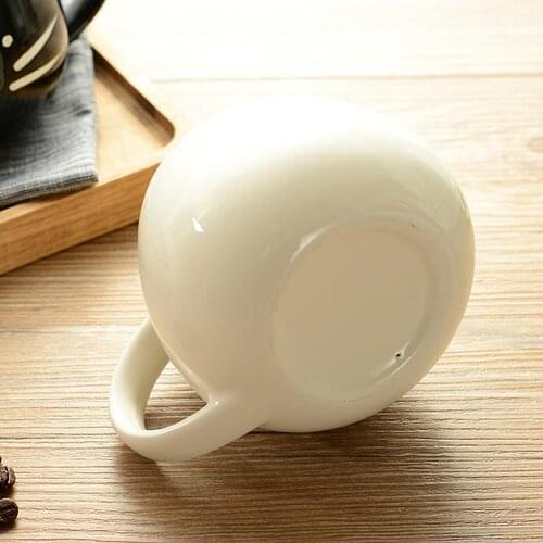 420ml Lovely White / Black Cat Coffee Milk Light Ceramic Lovers Mug Couples Cup