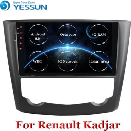 Android 9 Octa core Car Radio For Renault Kadjar 2016 2017 2018 2019 GPS Wifi Multimedia Player HD Touchscreen Head Unit Stereo