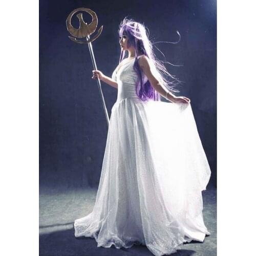 Saint Seiya Athena High Quality Anime Custom Made Dress Cosplay Costume