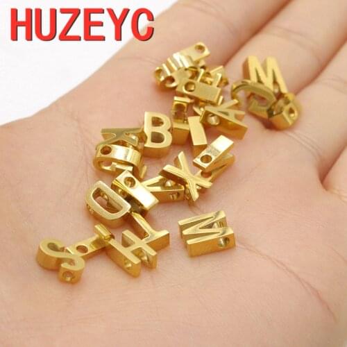 New Trend 26 Capital Letters Charm 316L Stainless Steel Initials Name Choker Necklace for Women DIY Jewelry Handmake Accessories