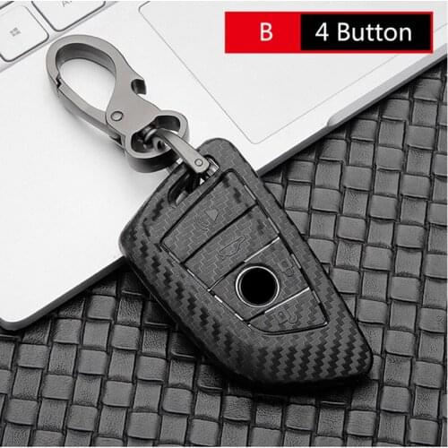 Car Key Case Cover Fob Suit For BMW 2 3 5 7 Series 6GT X1 X3 X5 X6 F45 F46 G20 G30 G32 G11 G12 F48 G01 F15 F85 F16 F86 Keychain