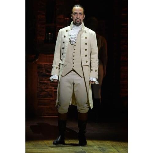 Costumebuy musical Hamilton George Washington Drama Costume Civil War baroque Medieval Aristocrat Gentleman Suit Custom made