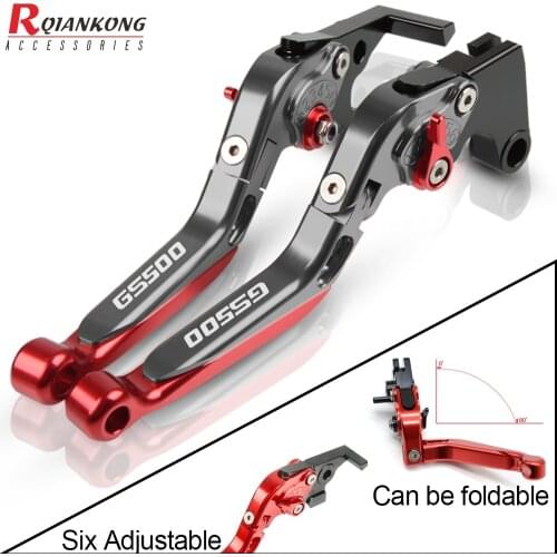 For Suzuki GS500 GS gs 500 1989-2005 2006 2007 2008 Motorcycle Clutch Brake Lever Aluminum Extendable Adjustable Foldable Levers