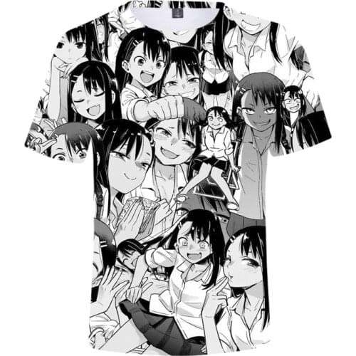 3D Printed T-shirt Anime Please Dont Bully Me Nagatoro Tee Shirt Men Clothing Harajuku Graphic T-shirts Mens Womens Tshirt