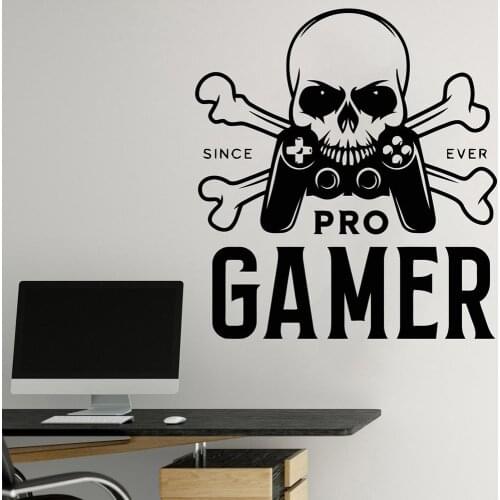 Gamer wall decor Kids Room Wall decal vinyl Gamer Video Game wall Sticker Games controller Boy Girl Room Bedroom Decor C624