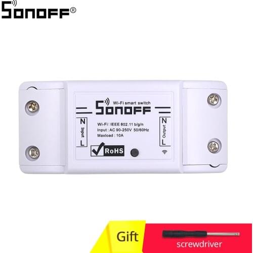Itead Sonoff Basic Wireless Wifi Switch DIY Remote Domotica Light Smart Home Automation Relay Module Controller with Alexa