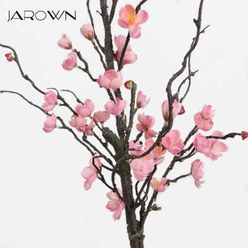 JAROWN Simulation Plum Blossom Fake Flower Home Decoration Artificial Silk Plum Flowers Arbitrary Modeling Floral Wedding Decor