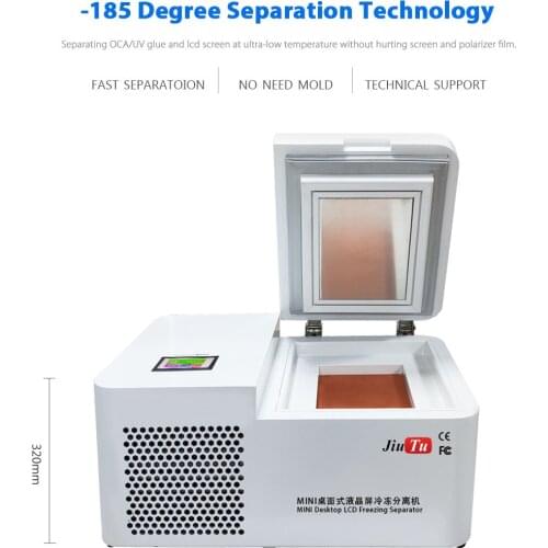 Jiutu LCD Freezing Separator -185 Degree Mini Freezer Machine For Samsung Edge S8 S20 For iPhone Tablet Screen Refurbishment