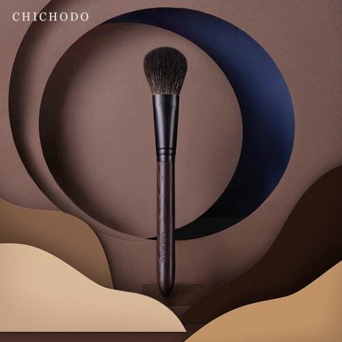 CHICHODO Makeup Brush-Ink Painting Series Top Animal Hair Make Up Brushes-Goat Hair Blusher Brush-cosmetic tool-facial-J312