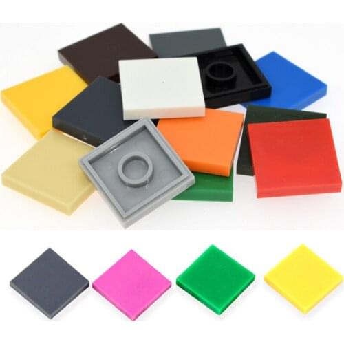 DIY Building Blocks Flat Tile 2x2 Figures Bricks Educational Blocks Toys Compatible with legoe Toys for Children Christmas Gifts