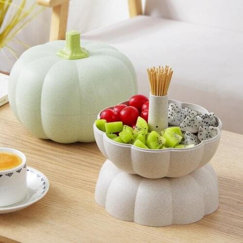 Pumpkin Shape Candy Dried Fruit Nut Storage Box Snacks Tray Holder Bowl Plate Candy Box organizer organizador jewelry storagebox