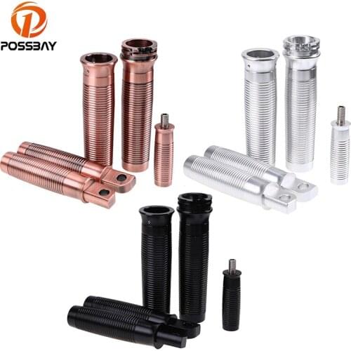 POSSBAY Motorcycle Footrest Moto Accessories Black Sliver Hand Grips Shifter Peg Foot Rests for Harley Sportster XL 1200 883