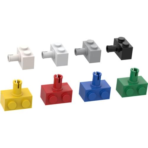 BuildMOC Compatible Assembles Particles 2458 1x2 For Building Blocks Parts DIY enlighten block bricks Educational Tech Toys