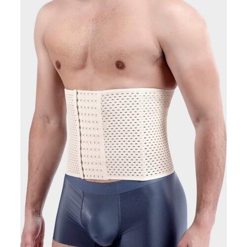 Men Slimming Body Shaper Waist Trainer Trimmer Belt Corset For Abdomen Belly Shapers Tummy Control Fitness Compression Shapewear