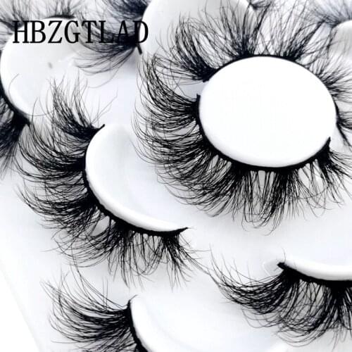 New 2/5pairs 10-25mm Crisscross natural 3D false eyelashes fake lashes makeup kit Mink Lashes extension mink eyelashes maquiagem