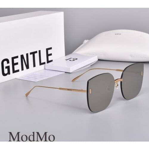 2020 New Fashion Korea Borderless Design Glasses GM Sunglasses Women GENTLE MODMO Men Women Sunglasses Polarized UV400 Lens