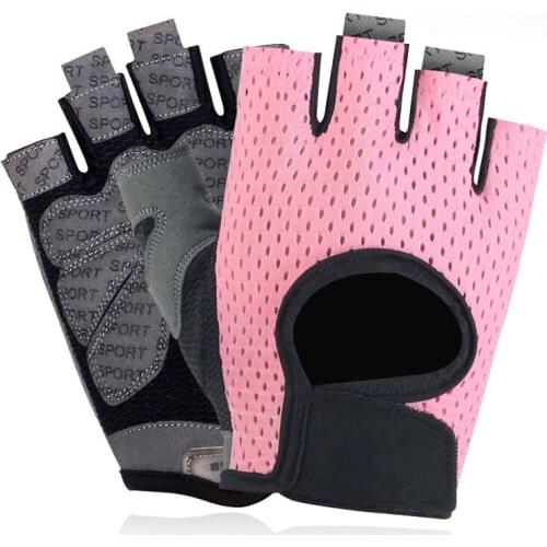 Fitness gloves half finger men and women dumbbells breathable mountaineering cycling sports thin sunscreen half finger C14