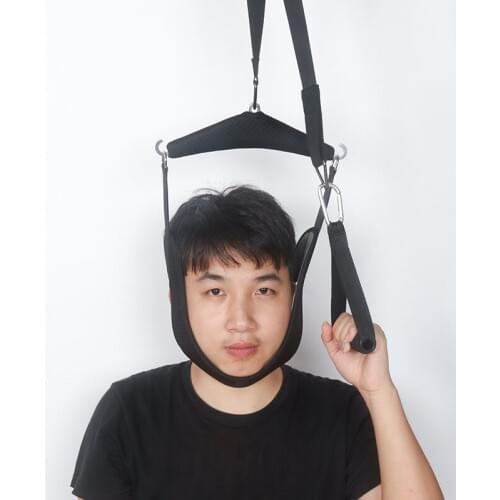 Vertebra Traction Belt Household Neck Sling Adult Neck Stretching Fixed Belt Hanging Neck Breathable Fabric Neck Care Tool