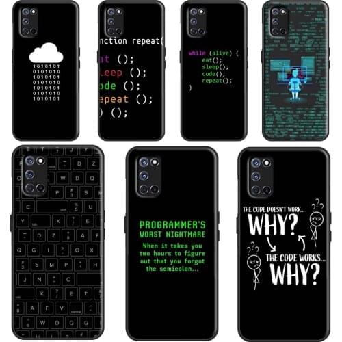 Coding Programmers code For OPPO A52 A72 A92 A1K A15 A83 A91 A93 A5 A9 A31 A53 2020 F5 F7 Reno 2 Z A3S A5S Cover