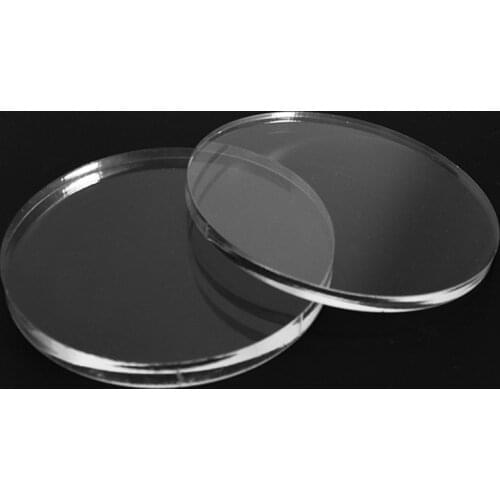 3mm Clear Cast Acrylic Circle Discs Plexiglass Sheets Round Perspex Cutting Shapes For DIY Craft