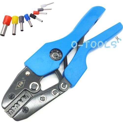 Hand crimping tool for wire sleeve ferrules 0.25-6mm² cable cord end terminal crimping pliers AN-256GF 24-10AWG
