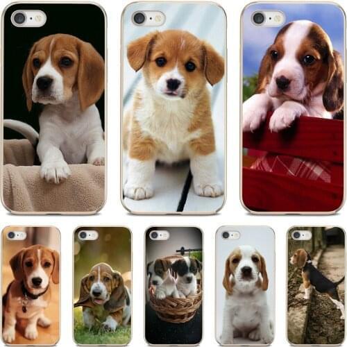 Silicone Shell Case sweet beagles puppies Loyal Dog For Samsung Galaxy S7 S8 S9 S10E S20 FE Note 10 20 Edge Lite Plus Ultra
