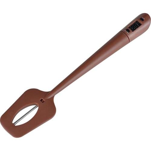 Silicone Digital Thermometer Scrape Food Thermometer Nylon Spatula Baking BBQ Tool Coffee Long Probe Milk Cooking Electronic