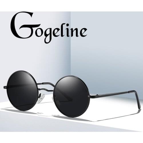 2020 Retro Round Polarized Sunglasses for Women Men Brand Designer UV400 Mirror Fashion Colorful Shades Classic Metal Eyegalsses