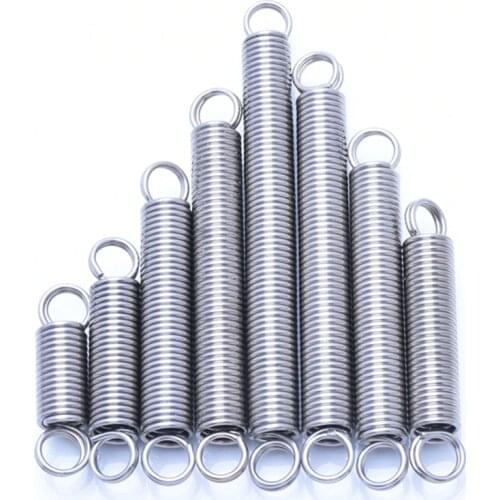 Ring Hook Extension Spring Wire Diameter 1.5mm Outer Diameter 10mm 12mm 15mm Tension Spring Pullback Spring Spot Goods
