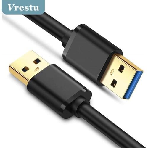 USB to USB3.0 Extension Cable Male to Male 3.0 Extender for Hard Drive TV XBox Laptop PC Accessories USB Male-Male Changer Cable