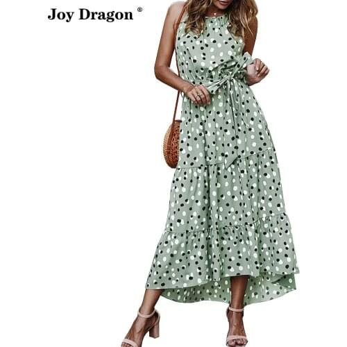 Women Dresses Summer 2020 Vestidos Verano Mujer Vestido Boho Sukienka Maxi Spaghetti Strap Dress Robe Longue Femme Baju Wanita