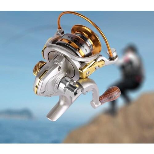 10 Bearings Spinning Reel Mini Ice Fishing Rock Lure Fishing Tackle Silver
