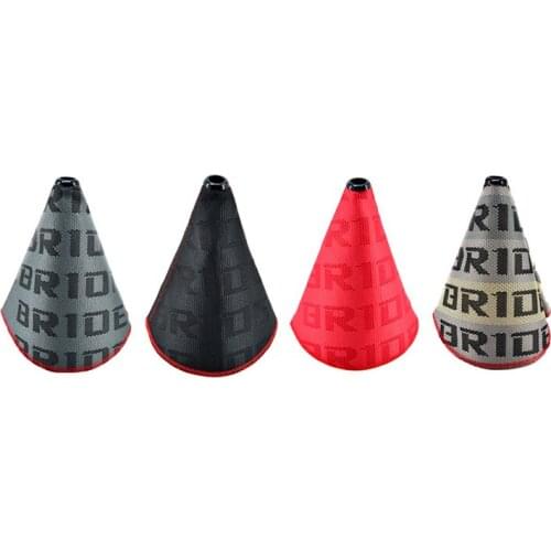 10pcs JDM Style Bride Canvas Racing Gear Shift Knob Collars Boot Cover
