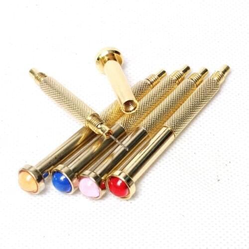 2pcs/lot Gold Hand Dangle Piercing Drill Nail Art UV Gel Acrylic Tips Pierce DIY Tool