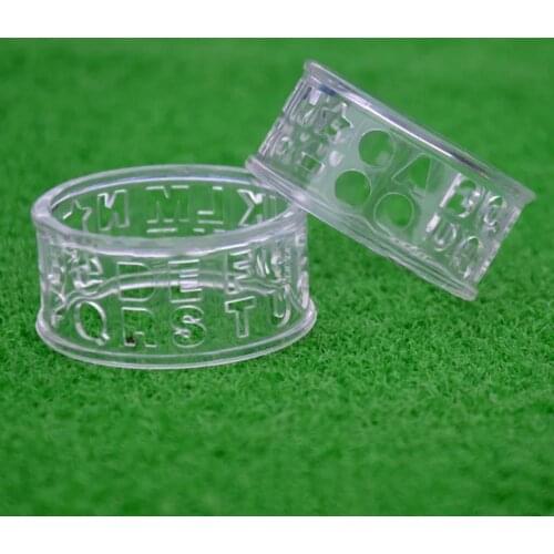 2Pcs Golf Round Scribe English Letter Waterproof Golf Ball Marking Stencils Line Marker Golf Ball Liner Golf Ball Liner for Golf