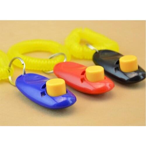 200 pcs Dog Pet Click Clicker Training Trainer Aid cinturino da polso