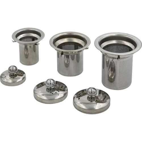 3 Sizes Reusable Stainless Steel Mesh Tea Infuser Tea Strainer Teapot Tea Leaf Spice Filter Drinkware Kitchen Accessories