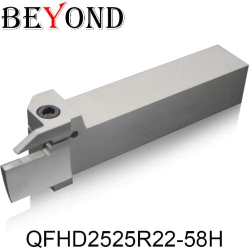 BEYOND QFHD QFHD2525 QFHD2525R22 58H 86H 130H 185H CNC External Cutting grooving Turning tool Holder ZTHD0504-MG Carbide Inserts