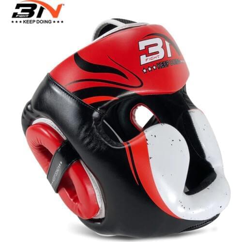 BN Peking Opera Muay Thai MMA Boxing Helmet Kids Adults Grappling Martial Arts Headgear Protector Wushu Training Equipment DCO