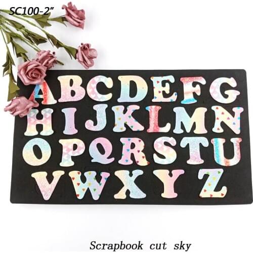 Letter Scrapbook cut sky & steel wooden dies Compatible with most machines