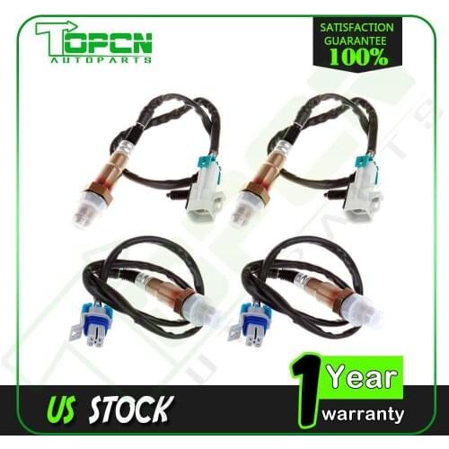 For Silverado Sierra Suburban Tahoe Yukon Oxygen Sensor Upstream Downstream 4PCS Oxygen Sensor 08-11 GMC Cadillac 12590790, 2533